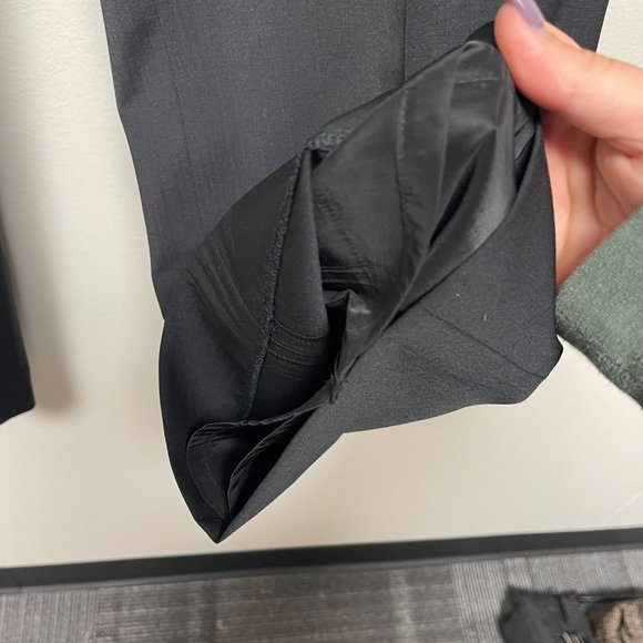 TALBOTS Signature Flare Leg Black Wool Blend Trouser Pants Size 14 - Picture 7 of 12